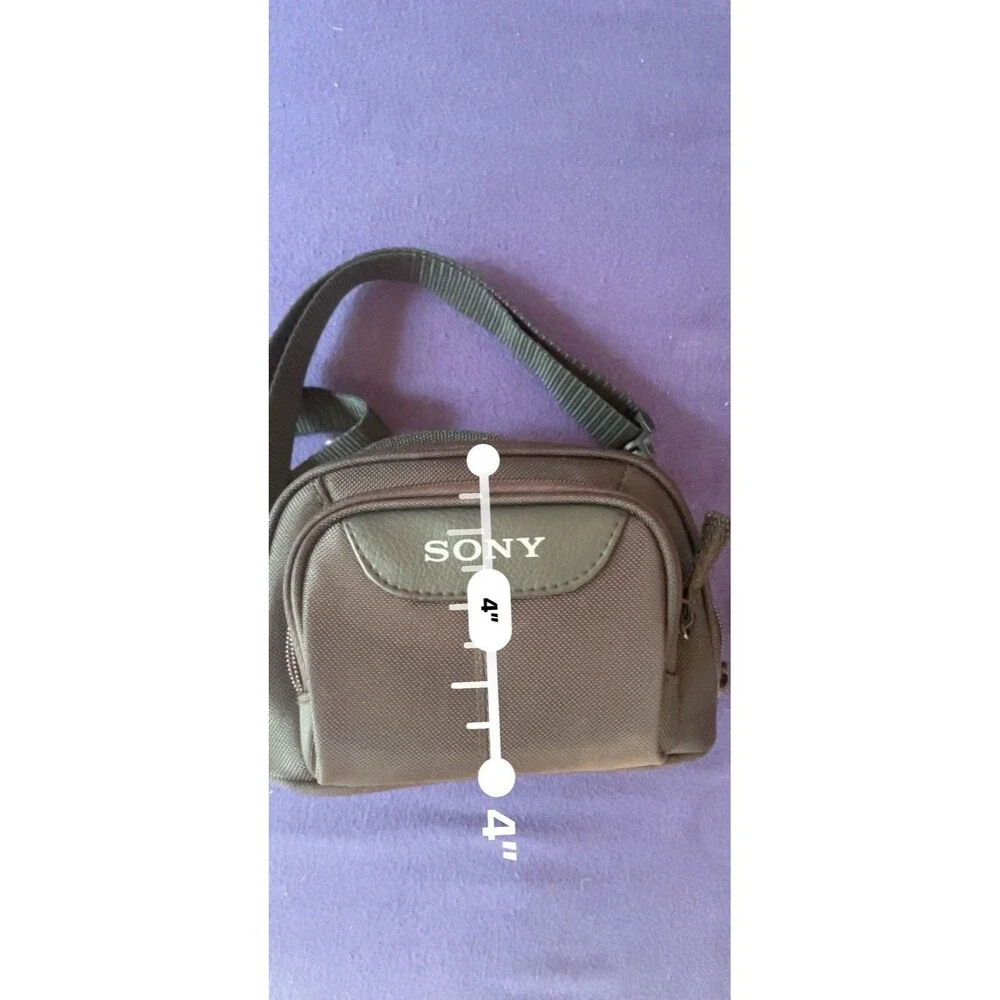Sony Vintage Camera Bag Crossbody Case CS-V15 Green Grey Light Use Small